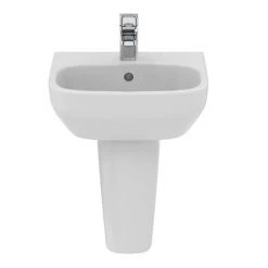 Ideal Standard i.Life A 400mm 1TH Handrinse Basin + Semi Pedestal 8 Ideal Standard i.Life A 400mm 1TH Handrinse Basin + Semi Pedestal -Victorian Plumbing Store ISILA40SP D3 460