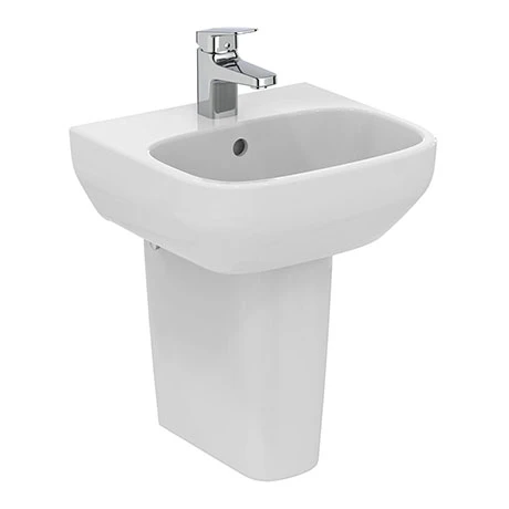 Ideal Standard i.Life A 400mm 1TH Handrinse Basin + Semi Pedestal 1 Ideal Standard i.Life A 400mm 1TH Handrinse Basin + Semi Pedestal