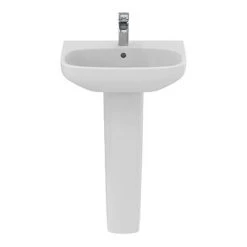 Ideal Standard i.Life A 1TH Washbasin + Full Pedestal 9 Ideal Standard i.Life A 1TH Washbasin + Full Pedestal -Victorian Plumbing Store ISILA55FP D3 460