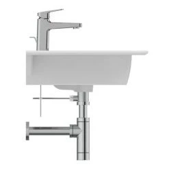 Ideal Standard i.Life A 1TH Wall Hung Basin + Chrome Bottle Trap -Victorian Plumbing Store ISILA84WH D3 460