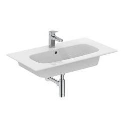 Ideal Standard i.Life A 1TH Wall Hung Basin + Chrome Bottle Trap
