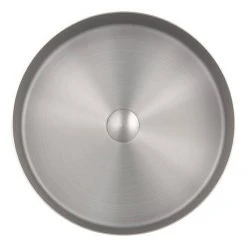 JTP Vos Round Inox Stainless Steel Counter Top Basin + Waste -Victorian Plumbing Store IXCTR400 D2 460