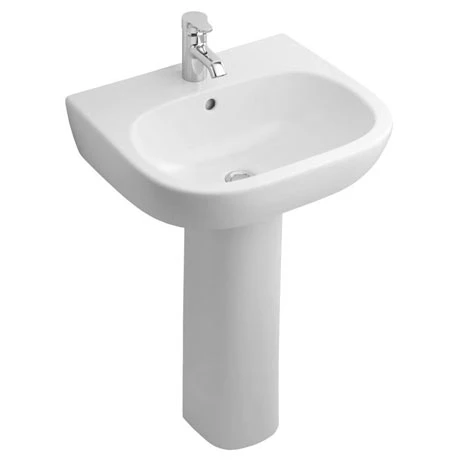 Ideal Standard Jasper Morrison 55cm 1TH Basin & Pedestal 1 Ideal Standard Jasper Morrison 55cm 1TH Basin & Pedestal