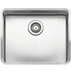Reginox Kansas 50x40 1.0 Bowl Stainless Steel Kitchen Sink -Victorian Plumbing Store KANSAS50X40L D2 460