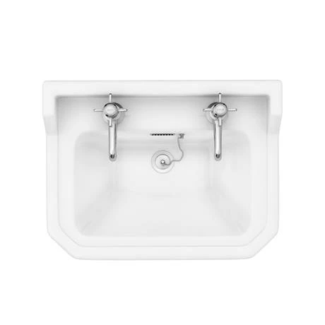 Keswick Traditional 500mm Basin & Chrome Wash Stand 6 Keswick Traditional 500mm Basin & Chrome Wash Stand - Image 6