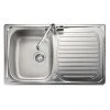 Rangemaster Compact 800 x 508mm Stainless Steel 1 Bowl Kitchen Sink - LR8001