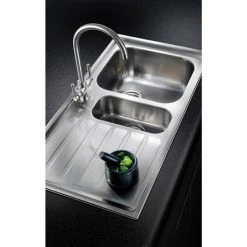 Rangemaster Manhattan 1.5 Bowl Stainless Steel Kitchen Sink -Victorian Plumbing Store MN10102 D2 460