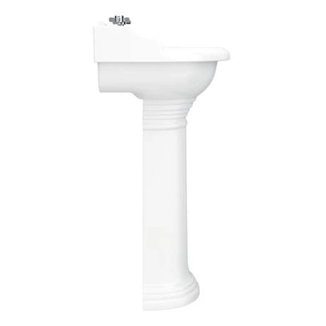 Monaco Traditional Basin + Pedestal (2 Tap Hole - Various Sizes) 4 Monaco Traditional Basin + Pedestal (2 Tap Hole - Various Sizes) - Image 4