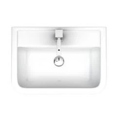 Pro 600 Modern Short Projection Basin & Pedestal (550mm Wide - 1 Tap Hole) -Victorian Plumbing Store MSPB D4 460