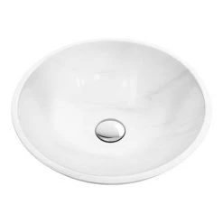 Moon White 420mm Round Marble Basin 0TH - MW001 5 Moon White 420mm Round Marble Basin 0TH - MW001 -Victorian Plumbing Store MW001 detail1 460