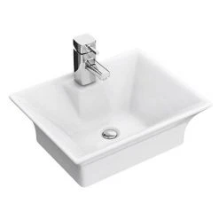 Nuie Rectangular 480 x 380mm Ceramic Flared Counter Top Basin - NBV005 -Victorian Plumbing Store NBV005 detail2 460