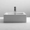 Nuie 470 x 450mm Square Ceramic Counter Top Basin - 1 Tap Hole - NBV102