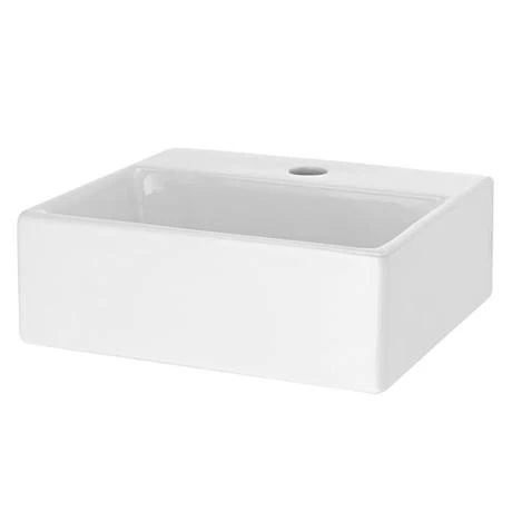 Nuie Rectangular Small Counter Top Basin 1TH 335 x 295mm - NBV106 2 Nuie Rectangular Small Counter Top Basin 1TH 335 x 295mm - NBV106 - Image 2