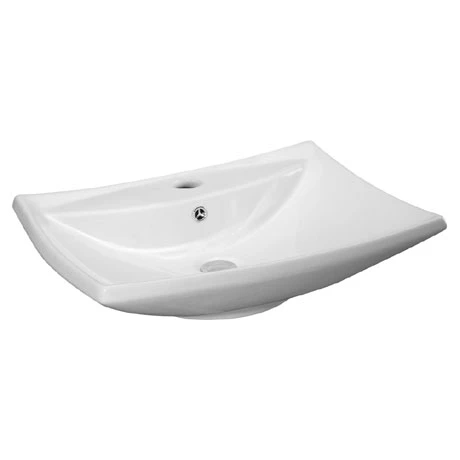 Nuie - 605 x 445mm Rectangular Ceramic Counter Top Basin - 1 Tap Hole - NBV116 1 Nuie - 605 x 445mm Rectangular Ceramic Counter Top Basin - 1 Tap Hole - NBV116