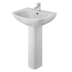 Nuie Ava 545mm 1TH Basin & Pedestal - NCG400