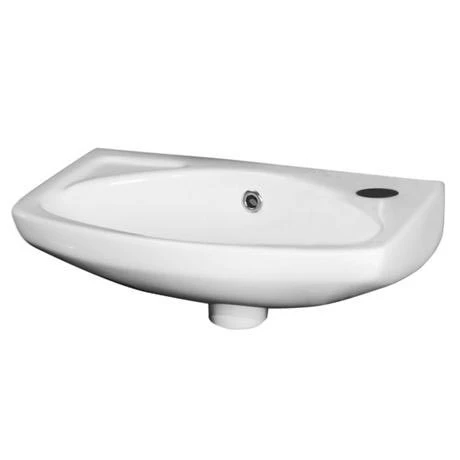 Nuie 450mm Wall Hung Cloakroom Basin - 1 Tap Hole - NCU842 1 Nuie 450mm Wall Hung Cloakroom Basin - 1 Tap Hole - NCU842