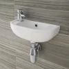 Nile Compact 455 x 205mmm Wall Hung Cloakroom Basin