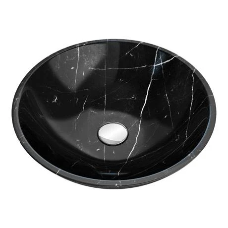 Nero Margiua 430mm Round Marble Basin 0TH - NM001 5 Nero Margiua 430mm Round Marble Basin 0TH - NM001 - Image 5