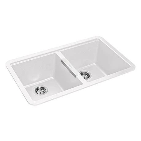 Rangemaster Paragon Undermount Crystal White 2.0 Bowl Igneous Granite Kitchen Sink 1 Rangemaster Paragon Undermount Crystal White 2.0 Bowl Igneous Granite Kitchen Sink