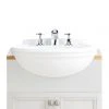Heritage Claverton Medium Semi-Recessed Basin