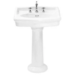 Heritage - New Victoria 3TH Standard Basin & Pedestal