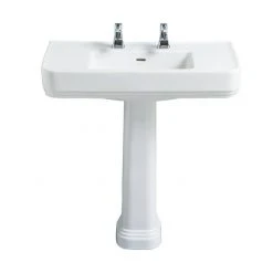 Heritage Wynwood 800mm Large Basin & Pedestal - Various Tap Hole Options
