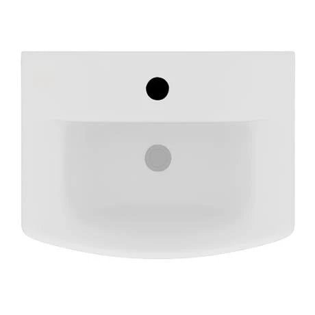 Nuie Asselby Cloakroom Basin 1TH with Pedestal (500 x 375mm) 2 Nuie Asselby Cloakroom Basin 1TH with Pedestal (500 x 375mm) - Image 2