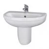 Nuie Caledon 555mm Basin with Semi Pedestal