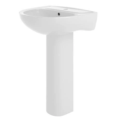 Nuie Lawton 550mm Basin with Full Pedestal 1 Nuie Lawton 550mm Basin with Full Pedestal