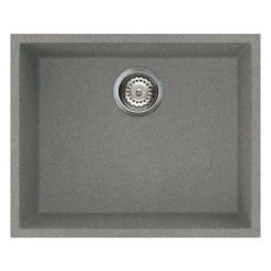 Reginox Quadra 105 1.0 Bowl Undermount Granite Kitchen Sink - Titanium