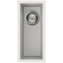 Reginox Quadra 50 1.0 Bowl Undermount Granite Kitchen Sink - White