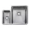 Rangemaster Atlantic Quad QUB3416 1.5 Bowl Stainless Steel Undermount Kitchen Sink 580 x 450mm