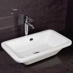 RAK Chameleon 560mm Counter Top Basin with Chrome Overflow Kit