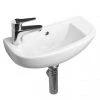 RAK Compact 45cm Slimline Bathroom Basin - 1TH - Left or Right Hand Option