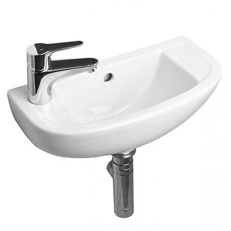 RAK Compact 45cm Slimline Bathroom Basin - 1TH - Left or Right Hand Option 1 RAK Compact 45cm Slimline Bathroom Basin - 1TH - Left or Right Hand Option