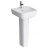RAK Series 600 40cm Basin With Full Pedestal