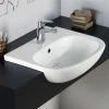 RAK Tonique 52cm Semi-Recessed Basin - 1 Tap Hole - TONSRBAS1