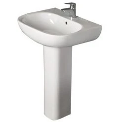 RAK - Tonique 55cm Basin 1th with Full Pedestal