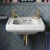 Burlington Riviera 450mm 2TH Wall Hung Cloakroom Basin