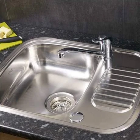 Reginox Regidrain 1.0 Bowl 2TH Stainless Steel Inset Kitchen Sink 2 Reginox Regidrain 1.0 Bowl 2TH Stainless Steel Inset Kitchen Sink - Image 2