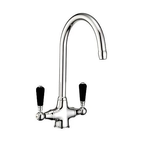 Reginox Traditional Black Ceramic 1.5 Kitchen Sink + Brooklyn Mixer Tap 2 Reginox Traditional Black Ceramic 1.5 Kitchen Sink + Brooklyn Mixer Tap - Image 2