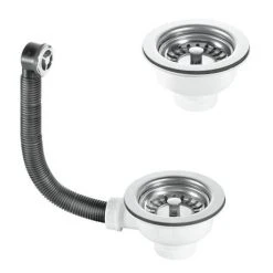 Reginox Contemporary White Ceramic 1.5 Bowl Kitchen Sink RL501CW + Tap -Victorian Plumbing Store RL501CW TAP n d4 460