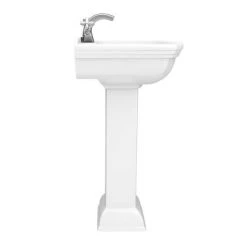 Rydal Traditional Basin + Pedestal (1 Tap Hole) 8 Rydal Traditional Basin + Pedestal (1 Tap Hole) -Victorian Plumbing Store RYD BP D3 460