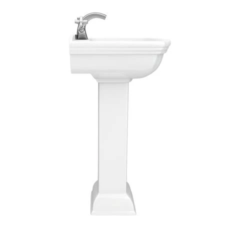 Rydal Traditional Basin + Pedestal (1 Tap Hole) 4 Rydal Traditional Basin + Pedestal (1 Tap Hole) - Image 4