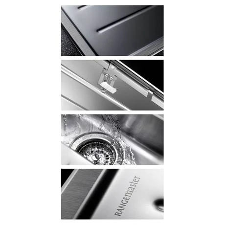 Rangemaster Baltimore Compact 1.0 Bowl Stainless Steel Kitchen Sink 2 Rangemaster Baltimore Compact 1.0 Bowl Stainless Steel Kitchen Sink - Image 2