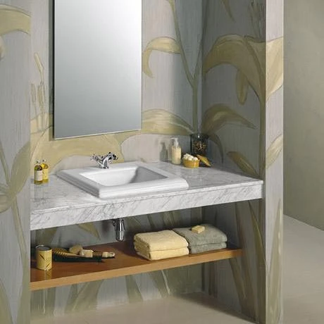 Roca New Classical 580 x 475mm In countertop 1TH Basin - 327495000 2 Roca New Classical 580 x 475mm In countertop 1TH Basin - 327495000 - Image 2