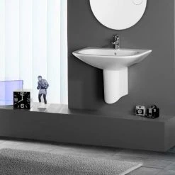 Roca Nexo Wall-hung 1TH Basin -Victorian Plumbing Store Roca Nexo Wall hung 1TH Basin d4 460