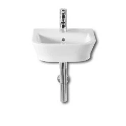 Roca - The Gap W450 x D420mm wall hung cloakroom basin - 1 tap hole - 327477000