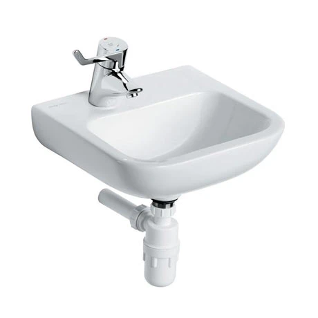 Armitage Shanks Portman 21 40cm Left Hand Taphole Washbasin (No Overflow) - S215901 1 Armitage Shanks Portman 21 40cm Left Hand Taphole Washbasin (No Overflow) - S215901