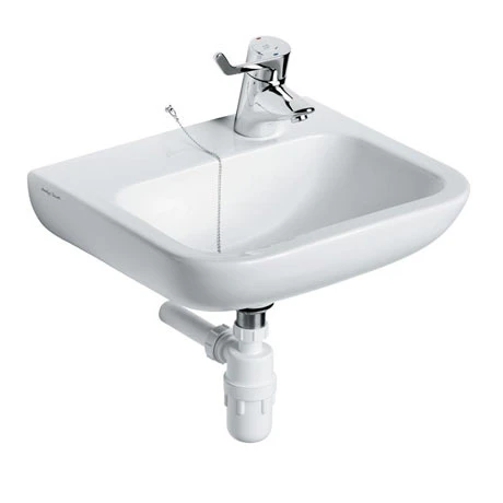 Armitage Shanks Portman 21 50cm Right Hand Taphole Washbasin (No Overflow) - S225401 1 Armitage Shanks Portman 21 50cm Right Hand Taphole Washbasin (No Overflow) - S225401